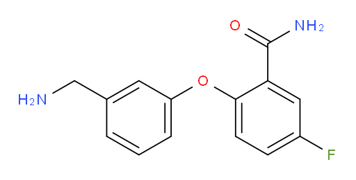 2-(3-(aminomethyl)phenoxy)-5-fluorobenzamide