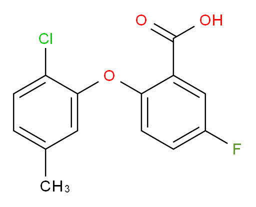 2-(2-chloro-5-methylphenoxy)-5-fluorobenzoic acid