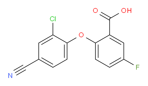 2-(2-chloro-4-cyanophenoxy)-5-fluorobenzoic acid
