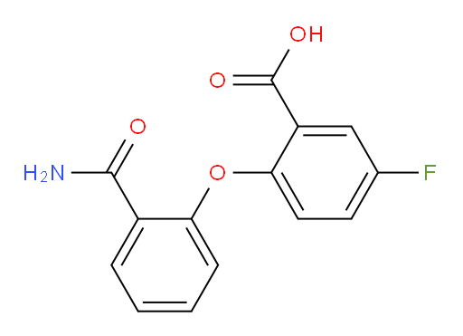 2-(2-carbamoylphenoxy)-5-fluorobenzoic acid
