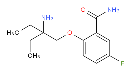 2-(2-amino-2-ethylbutoxy)-5-fluorobenzamide