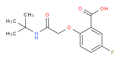 2-(2-(tert-butylamino)-2-oxoethoxy)-5-fluorobenzoic acid