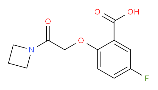 2-(2-(azetidin-1-yl)-2-oxoethoxy)-5-fluorobenzoic acid