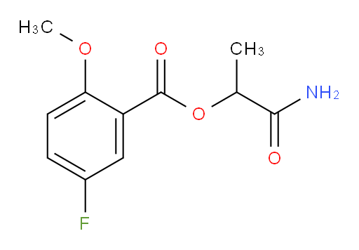 1-amino-1-oxopropan-2-yl 5-fluoro-2-methoxybenzoate