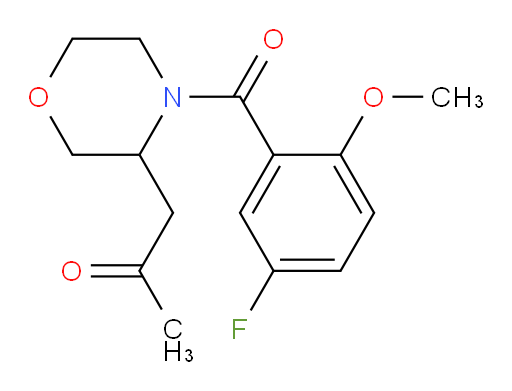 1-(4-(5-fluoro-2-methoxybenzoyl)morpholin-3-yl)propan-2-one