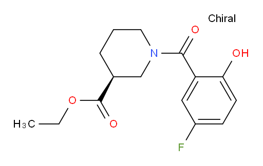 (S)-ethyl 1-(5-fluoro-2-hydroxybenzoyl)piperidine-3-carboxylate