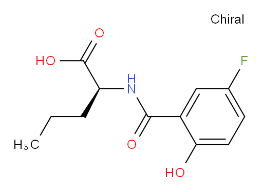 (S)-2-(5-fluoro-2-hydroxybenzamido)pentanoic acid
