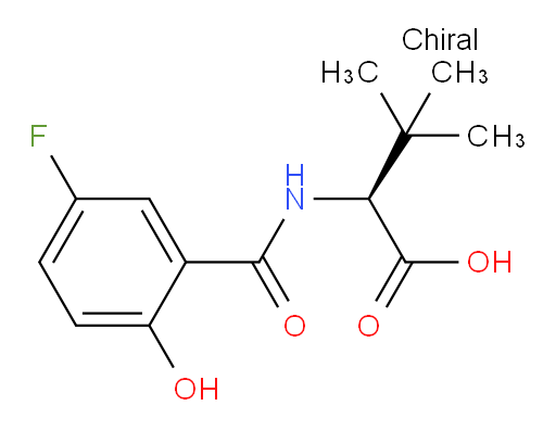 (S)-2-(5-fluoro-2-hydroxybenzamido)-3,3-dimethylbutanoic acid
