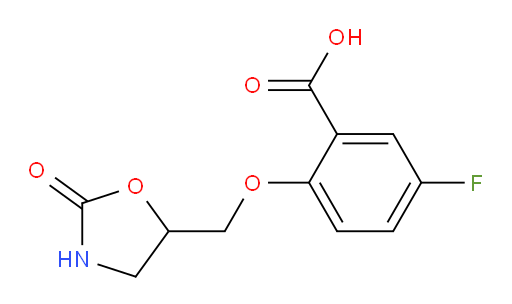 5-fluoro-2-((2-oxooxazolidin-5-yl)methoxy)benzoic acid