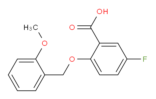 5-fluoro-2-((2-methoxybenzyl)oxy)benzoic acid