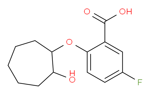 5-fluoro-2-((2-hydroxycycloheptyl)oxy)benzoic acid