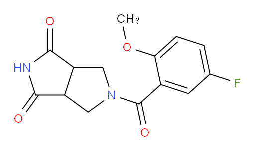 5-(5-fluoro-2-methoxybenzoyl)tetrahydropyrrolo[3,4-c]pyrrole-1,3(2H,3aH)-dione