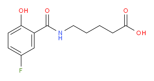 5-(5-fluoro-2-hydroxybenzamido)pentanoic acid
