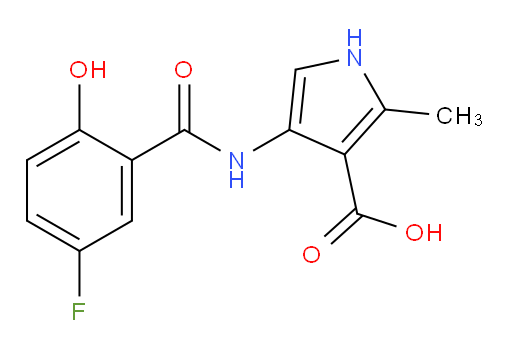 4-(5-fluoro-2-hydroxybenzamido)-2-methyl-1H-pyrrole-3-carboxylic acid