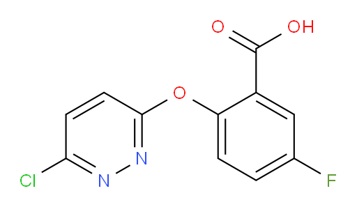 2-((6-chloropyridazin-3-yl)oxy)-5-fluorobenzoic acid