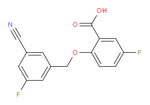 2-((3-cyano-5-fluorobenzyl)oxy)-5-fluorobenzoic acid