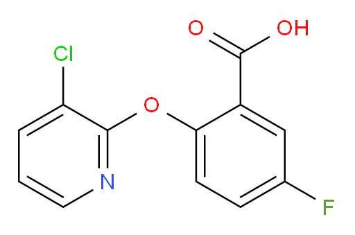 2-((3-chloropyridin-2-yl)oxy)-5-fluorobenzoic acid