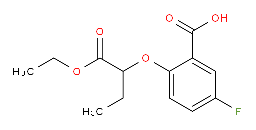 2-((1-ethoxy-1-oxobutan-2-yl)oxy)-5-fluorobenzoic acid