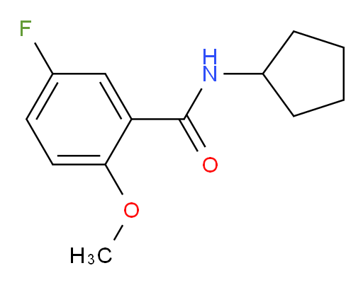 N-cyclopentyl-5-fluoro-2-methoxybenzamide