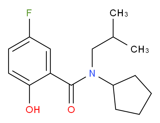 N-cyclopentyl-5-fluoro-2-hydroxy-N-isobutylbenzamide
