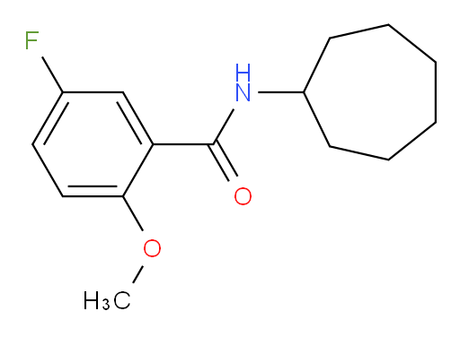 N-cycloheptyl-5-fluoro-2-methoxybenzamide