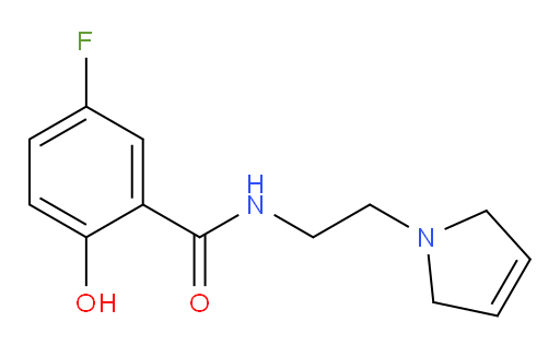 N-(2-(2,5-dihydro-1H-pyrrol-1-yl)ethyl)-5-fluoro-2-hydroxybenzamide