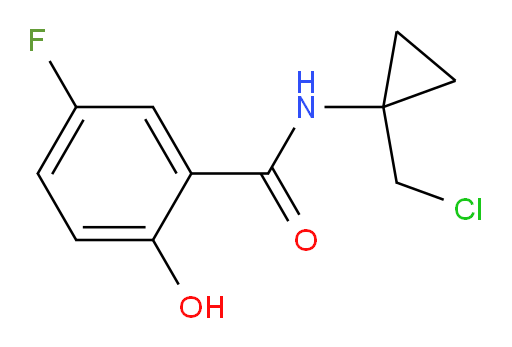 N-(1-(chloromethyl)cyclopropyl)-5-fluoro-2-hydroxybenzamide