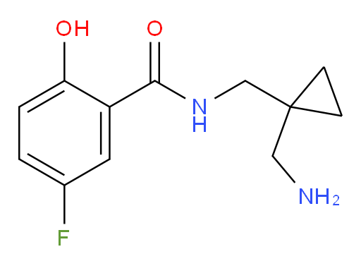N-((1-(aminomethyl)cyclopropyl)methyl)-5-fluoro-2-hydroxybenzamide