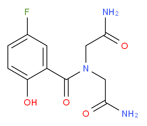 N,N-bis(2-amino-2-oxoethyl)-5-fluoro-2-hydroxybenzamide