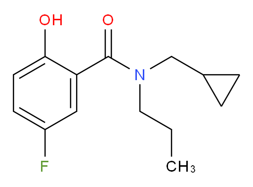 N-(cyclopropylmethyl)-5-fluoro-2-hydroxy-N-propylbenzamide