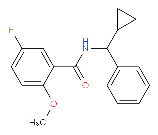 N-(cyclopropyl(phenyl)methyl)-5-fluoro-2-methoxybenzamide