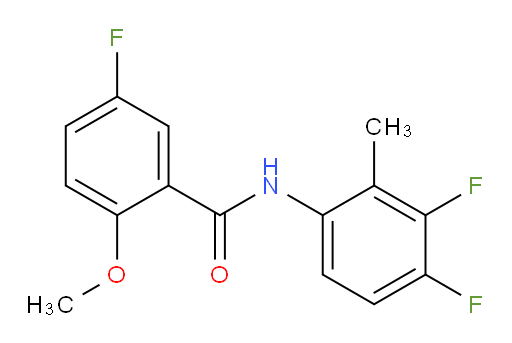 N-(3,4-difluoro-2-methylphenyl)-5-fluoro-2-methoxybenzamide