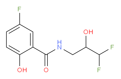 N-(3,3-difluoro-2-hydroxypropyl)-5-fluoro-2-hydroxybenzamide