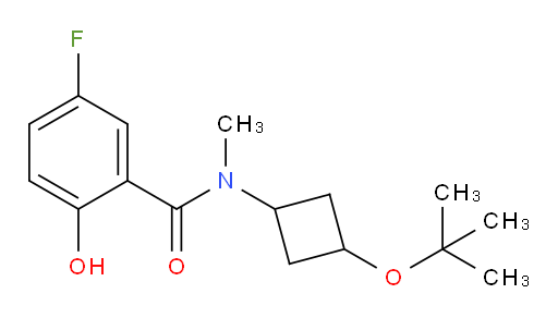 N-(3-(tert-butoxy)cyclobutyl)-5-fluoro-2-hydroxy-N-methylbenzamide