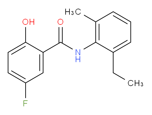 N-(2-ethyl-6-methylphenyl)-5-fluoro-2-hydroxybenzamide