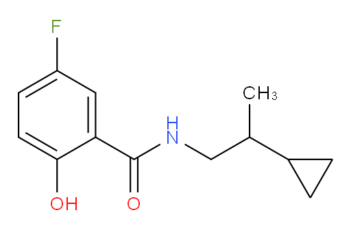 N-(2-cyclopropylpropyl)-5-fluoro-2-hydroxybenzamide
