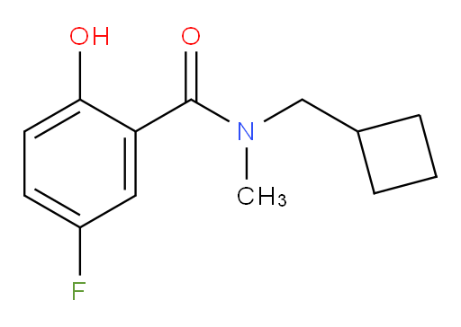 N-(cyclobutylmethyl)-5-fluoro-2-hydroxy-N-methylbenzamide