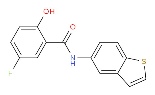 N-(benzo[b]thiophen-5-yl)-5-fluoro-2-hydroxybenzamide