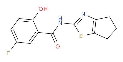 N-(5,6-dihydro-4H-cyclopenta[d]thiazol-2-yl)-5-fluoro-2-hydroxybenzamide