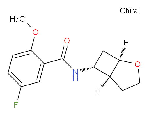 N-((1R,5S,6R)-2-oxabicyclo[3.2.0]heptan-6-yl)-5-fluoro-2-methoxybenzamide