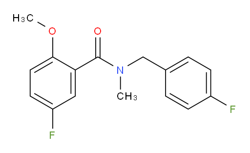 5-fluoro-N-(4-fluorobenzyl)-2-methoxy-N-methylbenzamide