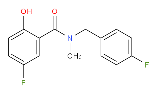 5-fluoro-N-(4-fluorobenzyl)-2-hydroxy-N-methylbenzamide