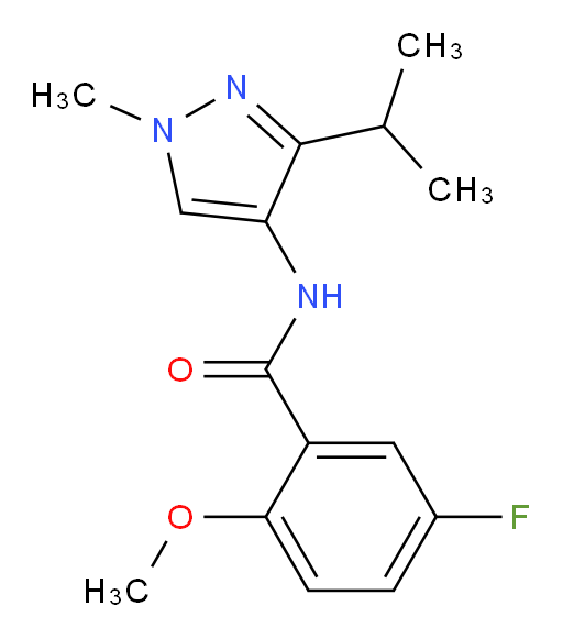 5-fluoro-N-(3-isopropyl-1-methyl-1H-pyrazol-4-yl)-2-methoxybenzamide