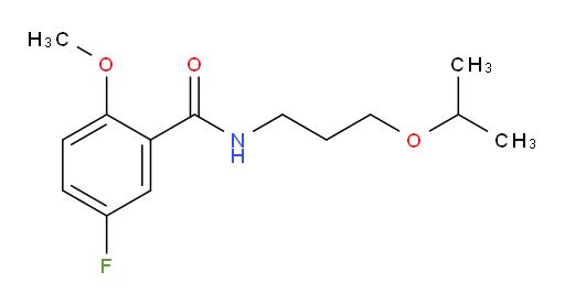 5-fluoro-N-(3-isopropoxypropyl)-2-methoxybenzamide