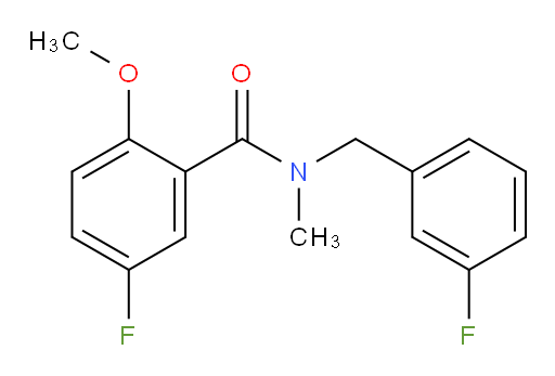 5-fluoro-N-(3-fluorobenzyl)-2-methoxy-N-methylbenzamide