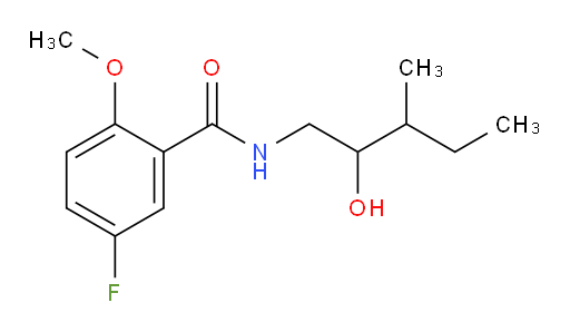 5-fluoro-N-(2-hydroxy-3-methylpentyl)-2-methoxybenzamide