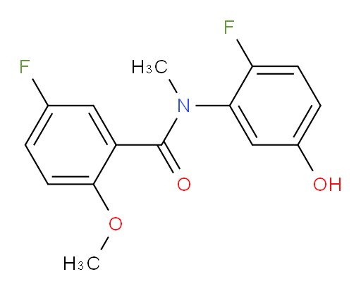 5-fluoro-N-(2-fluoro-5-hydroxyphenyl)-2-methoxy-N-methylbenzamide