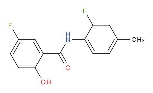 5-fluoro-N-(2-fluoro-4-methylphenyl)-2-hydroxybenzamide