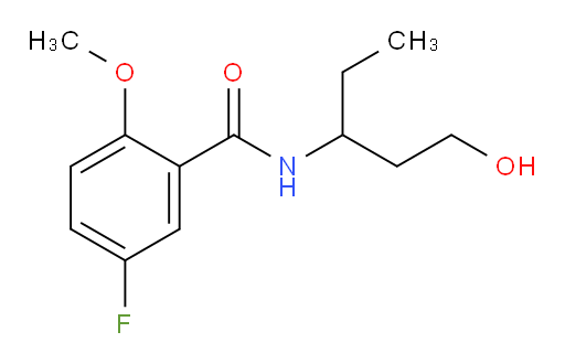 5-fluoro-N-(1-hydroxypentan-3-yl)-2-methoxybenzamide