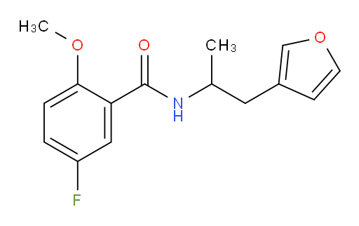 5-fluoro-N-(1-(furan-3-yl)propan-2-yl)-2-methoxybenzamide